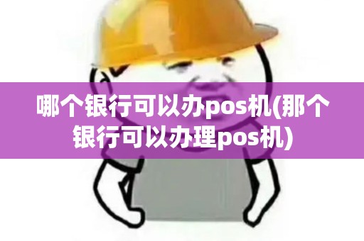 哪个银行可以办pos机(那个银行可以办理pos机)
