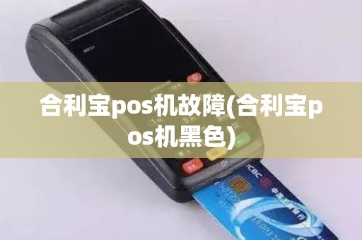 合利宝pos机故障(合利宝pos机黑色)