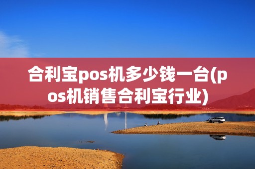 合利宝pos机多少钱一台(pos机销售合利宝行业)