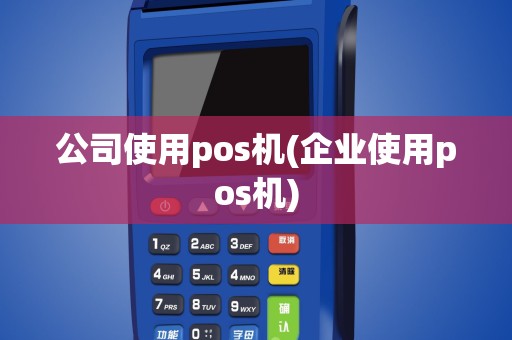 公司使用pos机(企业使用pos机)