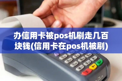 办信用卡被pos机刷走几百块钱(信用卡在pos机被刷)