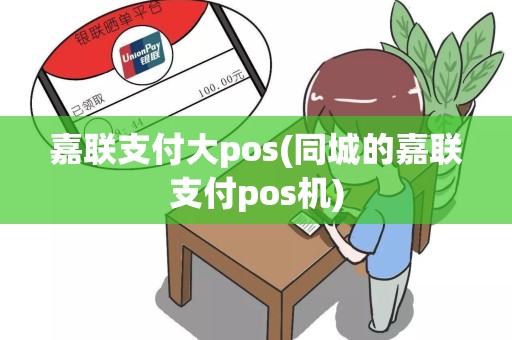 嘉联支付大pos(同城的嘉联支付pos机)