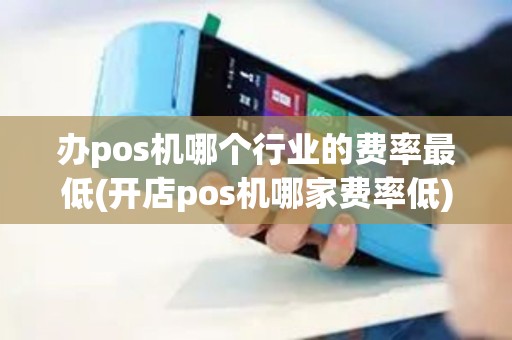 办pos机哪个行业的费率最低(开店pos机哪家费率低)